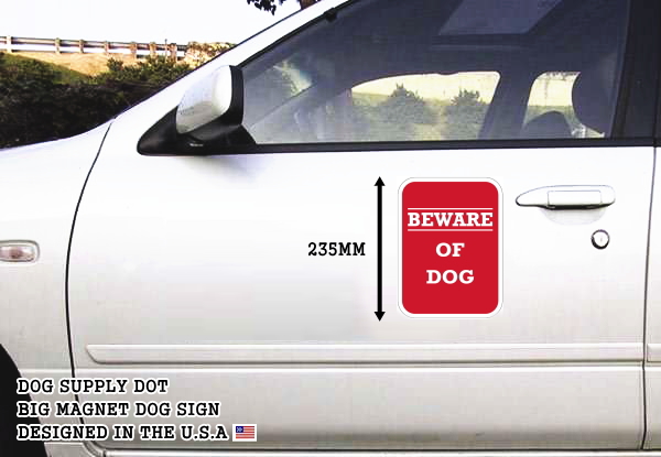 BEWARE OF DOG マグネットサイン