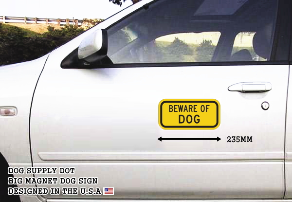BEWARE OF DOG マグネットサイン