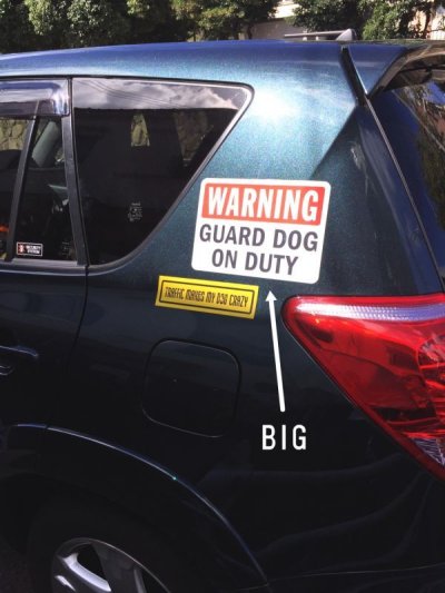 画像1: WARNING, GUARD DOG ON DUTYマグサイン