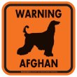 画像3: [MAGSIGN] WARNING AFGHAN マグネット＆ステッカー：アフガン(ホワイト/イエロー/オレンジ) 注意 英語 正方形 車＆屋外用(防水性/耐光性) 日本製 (3)