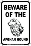 画像3: [MAGSIGN] アフガンハウンド 注意 英語 マグネット＆ステッカー BEWARE OF THE AFGHAN HOUND 車/屋外用 日本製 (3)