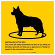 画像2: AUSTRALIAN CATTLE DOG'S POEM [MAGSIGN] ポエムシリーズ マグネット＆ステッカー 防水/耐水・耐光性 日本製 英語＆シルエット：オーストラリアンキャトルドッグ（ホワイト/イエロー） (2)