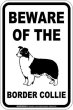 画像2: [MAGSIGN] ボーダーコリー 注意 英語 マグネット＆ステッカー BEWARE OF THE BORDER COLLIE 車/屋外用 日本製 (2)