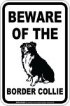 画像3: [MAGSIGN] ボーダーコリー 注意 英語 マグネット＆ステッカー BEWARE OF THE BORDER COLLIE 車/屋外用 日本製 (3)