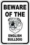 画像4: [MAGSIGN] イングリッシュブルドッグ 注意 英語 マグネット＆ステッカー BEWARE OF THE ENGLISH BULLDOG 車/屋外用 日本製 (4)
