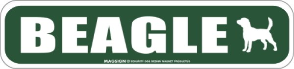 画像1: BEAGLE [MAGSIGN] アメリカ道路ストリート標識 マグネット＆ステッカー：ビーグル (1)