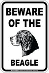 画像3: [MAGSIGN] ビーグル 注意 英語 マグネット＆ステッカー BEWARE OF THE BEAGLE 車/屋外用 日本製 (3)
