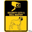 画像2: ブルマスティフ＆防犯カメラ 監視 警戒中 英語 マグサイン(マグネット/ステッカー)：SECURITY CCTV ＆ BULLMASTIFF [MAGSIGN] (2)