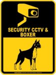 画像2: ボクサー＆防犯カメラ 監視 警戒中 英語 マグサイン(マグネット/ステッカー)：SECURITY CCTV ＆ BOXER [MAGSIGN] (2)