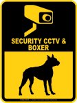 画像1: ボクサー＆防犯カメラ 監視 警戒中 英語 マグサイン(マグネット/ステッカー)：SECURITY CCTV ＆ BOXER [MAGSIGN] (1)