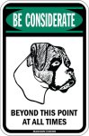 画像2: [MAGSIGN] この先いつもボクサーに注意/配慮/警戒 BEYOND THIS POINT AT ALL TIME マグネット＆ステッカー BOXER ローマ字ロゴ入り 車/屋外用 日本製 (2)