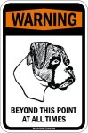 画像3: [MAGSIGN] この先いつもボクサーに注意/配慮/警戒 BEYOND THIS POINT AT ALL TIME マグネット＆ステッカー BOXER ローマ字ロゴ入り 車/屋外用 日本製 (3)