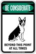 画像2: [MAGSIGN] この先いつもボストンテリアに注意/配慮/警戒 BEYOND THIS POINT AT ALL TIME マグネット＆ステッカー BOSTON TERRIER ローマ字ロゴ入り 車/屋外用 日本製 (2)