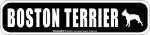 画像2: BOSTON TERRIER [MAGSIGN] アメリカ道路ストリート標識 マグネット＆ステッカー：ボストンテリア (2)