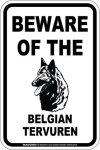画像3: [MAGSIGN] ベルジアンタービュレン 注意 英語 マグネット＆ステッカー BEWARE OF THE BELGIAN TERVUREN 車/屋外用 日本製 (3)