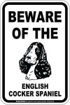 画像3: [MAGSIGN] イングリッシュコッカースパニエル 注意 英語 マグネット＆ステッカー BEWARE OF THE ENGLISH COCKER SPANIEL 車/屋外用 日本製 (3)