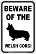 画像1: [MAGSIGN] ウェルシュコーギー 注意 英語 マグネット＆ステッカー BEWARE OF THE WELSH CORGI 車/屋外用 日本製 (1)