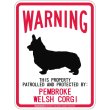 画像2: [MAGSIGN] PEMBROKE WELSH CORGI 注意 英語 WARNING 警告/保護/警戒 車 屋外用 マグネット＆ステッカー 日本製：ペンブロークウェルシュコーギー (2)