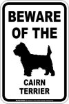 画像1: [MAGSIGN] ケアーンテリア 注意 英語 マグネット＆ステッカー BEWARE OF THE CAIRN TERRIER 車/屋外用 日本製 (1)