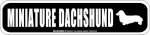 画像2: MINIATURE DACHSHUND [MAGSIGN] アメリカ道路ストリート標識 マグネット＆ステッカー：ミニチュアダックスフンド (2)