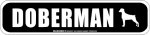 画像2: DOBERMAN [MAGSIGN] アメリカ道路ストリート標識 マグネット＆ステッカー：ドーベルマン(垂れ耳) (2)