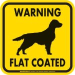 画像3: [MAGSIGN] WARNING FLAT COATED マグネット＆ステッカー：フラットコーテッド(ホワイト/イエロー/オレンジ) 注意 英語 正方形 車＆屋外用(防水性/耐光性) 日本製 (3)