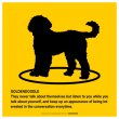 画像2: GOLDENDOODLE'S POEM [MAGSIGN] ポエムシリーズ マグネット＆ステッカー 防水/耐水・耐光性 日本製 英語＆シルエット：ゴールデンドゥードル（ホワイト/イエロー） (2)