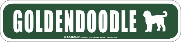 画像1: GOLDENDOODLE [MAGSIGN] アメリカ道路ストリート標識 マグネット＆ステッカー：ゴールデンドゥードル (1)