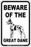 画像3: [MAGSIGN] グレートデーン 注意 英語 マグネット＆ステッカー BEWARE OF THE GREAT DANE 車/屋外用 日本製 (3)