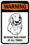 画像11: [MAGSIGN] この先いつもゴールデンレトリバーに注意/配慮/警戒 マグネット＆ステッカー BEWARE BEYOND THIS POINT AT ALL TIME GOLDEN RETRIEVER 車/屋外用 日本製 (11)
