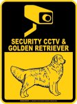 画像3: ゴールデンレトリバー＆防犯カメラ 監視 警戒中 英語 マグサイン(マグネット/ステッカー)：SECURITY CCTV ＆ GOLDEN RETRIEVER [MAGSIGN] (3)