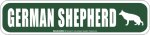 画像1: GERMAN SHEPHERD [MAGSIGN] アメリカ道路ストリート標識 マグネット＆ステッカー：ジャーマンシェパード (1)