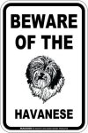 画像3: [MAGSIGN] ハバニーズ 注意 英語 マグネット＆ステッカー BEWARE OF THE HAVANESE 車/屋外用 日本製 (3)