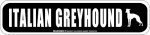 画像2: ITALIAN GREYHOUND [MAGSIGN] アメリカ道路ストリート標識 マグネット＆ステッカー：イタリアングレーハウンド (2)