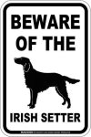 画像3: [MAGSIGN] アイリッシュセッター 注意 英語 マグネット＆ステッカー BEWARE OF THE IRISH SETTER 車/屋外用 日本製 (3)