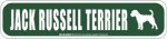 画像1: JACK RUSSELL TERRIER [MAGSIGN] アメリカ道路ストリート標識 マグネット＆ステッカー：ジャックラッセルテリア (1)