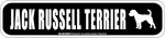 画像2: JACK RUSSELL TERRIER [MAGSIGN] アメリカ道路ストリート標識 マグネット＆ステッカー：ジャックラッセルテリア (2)