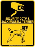 画像2: ジャックラッセルテリア＆防犯カメラ 監視 警戒中 英語 マグサイン(マグネット/ステッカー)：SECURITY CCTV ＆ JACK RUSSELL TERRIER [MAGSIGN] (2)