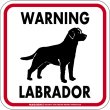 画像4: [MAGSIGN] WARNING LABRADOR マグネット＆ステッカー：ラブラドール(ホワイト/イエロー/オレンジ) 注意 英語 正方形 車＆屋外用(防水性/耐光性) 日本製 (4)