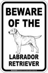 画像3: [MAGSIGN] ラブラドールレトリーバー 注意 英語 マグネット＆ステッカー BEWARE OF THE LABRADOR RETRIEVER 車/屋外用 日本製 (3)
