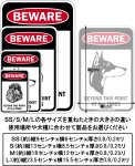 画像5: [MAGSIGN] この先いつもゴールデンレトリバーに注意/配慮/警戒 マグネット＆ステッカー BEWARE BEYOND THIS POINT AT ALL TIME GOLDEN RETRIEVER 車/屋外用 日本製 (5)