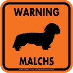 画像3: [MAGSIGN] WARNING MALCHS マグネット＆ステッカー：マルックス(ホワイト/イエロー/オレンジ) 注意 英語 正方形 車＆屋外用(防水性/耐光性) 日本製 (3)