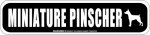 画像2: MINIATURE PINSCHER [MAGSIGN] アメリカ道路ストリート標識 マグネット＆ステッカー：ミニチュアピンシャー (2)