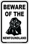 画像3: [MAGSIGN] ニューファンドランド 注意 英語 マグネット＆ステッカー BEWARE OF THE NEWFOUNDLAND 車/屋外用 日本製 (3)