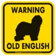 画像2: [MAGSIGN] WARNING OLD ENGLISH マグネット＆ステッカー：オールドイングリッシュ(ホワイト/イエロー/オレンジ) 注意 英語 正方形 車＆屋外用(防水性/耐光性) 日本製 (2)