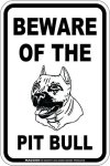 画像3: [MAGSIGN] ピットブル 注意 英語 マグネット＆ステッカー BEWARE OF THE PIT BULL 車/屋外用 日本製 (3)