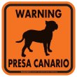 画像3: [MAGSIGN] WARNING PRESA CANARIO マグネット＆ステッカー：プレサカナリオ(ホワイト/イエロー/オレンジ) 注意 英語 正方形 車＆屋外用(防水性/耐光性) 日本製 (3)