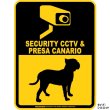 画像2: プレサカナリオ＆防犯カメラ 監視 警戒中 英語 マグサイン(マグネット/ステッカー)：SECURITY CCTV ＆ PRESA CANARIO [MAGSIGN] (2)