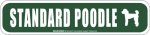 画像1: STANDARD POODLE [MAGSIGN] アメリカ道路ストリート標識 マグネット＆ステッカー：スタンダードプードル (1)