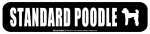 画像2: STANDARD POODLE [MAGSIGN] アメリカ道路ストリート標識 マグネット＆ステッカー：スタンダードプードル (2)